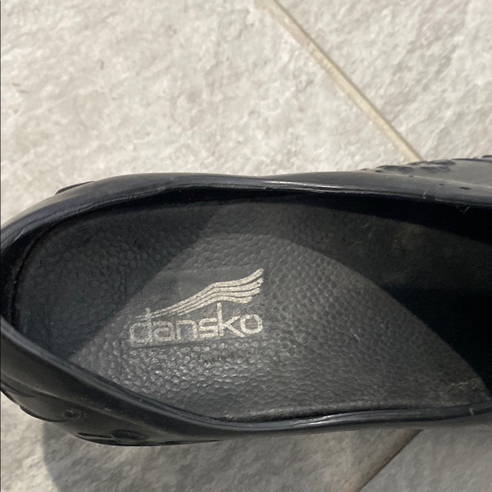 Dansko Pixie Black Professional Clogs With Emboss… - image 4
